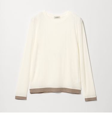 ベアテン フェイクレイヤード クルーネック プルオーバー