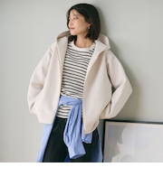 【WEB限定】<at ease>ダンボール ジップ フーディ―