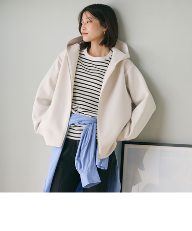 【WEB限定】＜at ease＞ダンボール ジップ フーディ―