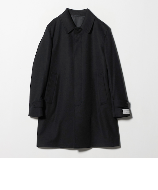 ウールカシミヤ バルカラーコート ステンカラーコート