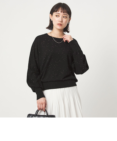 スパンコール プルオーバー ニット
