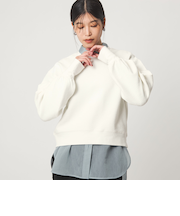 【WEB限定】＜at ease＞フクレ ジャカード プルオーバー カットソー