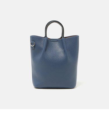 シボ レザーライク ミニ ショルダーバッグ トートバッグ