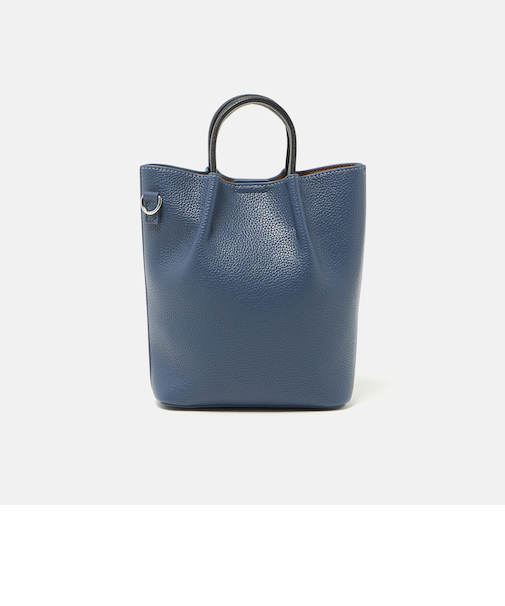 シボ レザーライク ミニ ショルダーバッグ トートバッグ