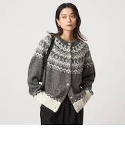 ノルディック ジャガード カーディガン
