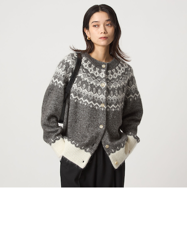 ノルディック ジャガード カーディガン