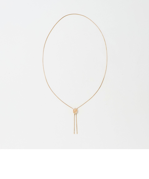 オーバルカラー スライド Yネックレス