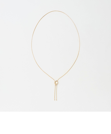 オーバルカラー スライド Yネックレス