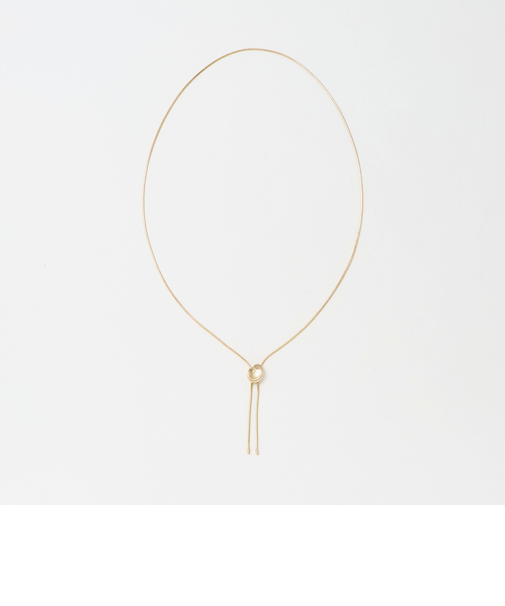 オーバルカラー スライド Yネックレス