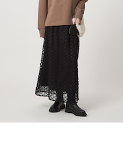 シアー シシュウ フレア スカート