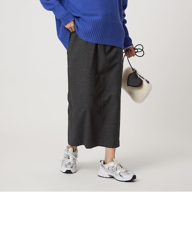 ［size SHORTあり］ライト サキソニー タイト スカート ウォッシャブル