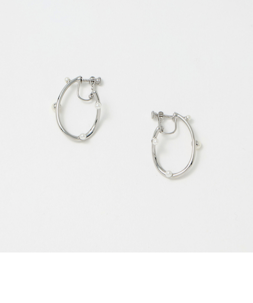 ドロップフープ イヤリング