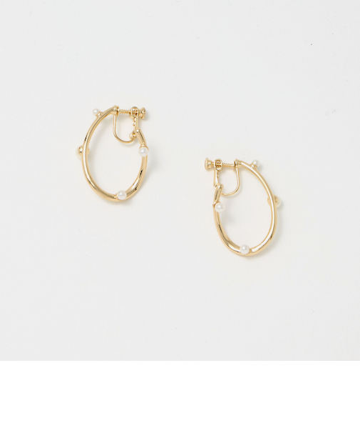 ドロップフープ イヤリング