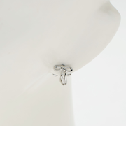 リボン フープピアス