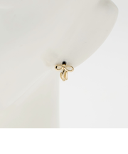 リボン フープピアス