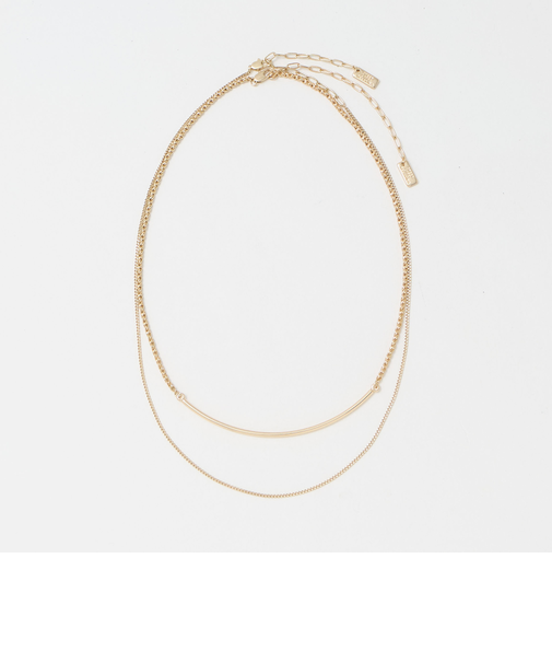 3WAY バー&チェーン ネックレス