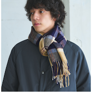 <MOON>チェック 50 マフラー