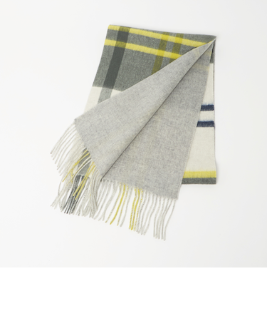 ウールリバーシブル チェックマフラー