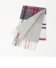 ウールリバーシブル チェックマフラー