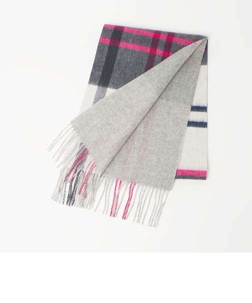 ウールリバーシブル チェックマフラー