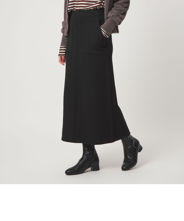 【WEB限定】＜at ease＞ニット タイト スカート ウォッシャブル
