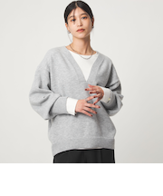 【WEB限定】<at ease>スキッパー プルオーバー ニット ウォッシャブル