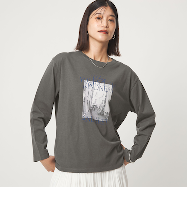 【WEB限定】<at ease>アソート フォト ロングスリーブ カットソー