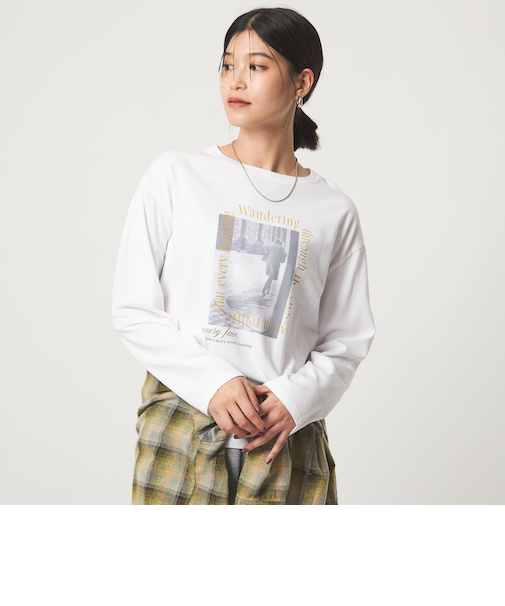 【WEB限定】＜at ease＞アソート フォト  ロングスリーブ カットソー