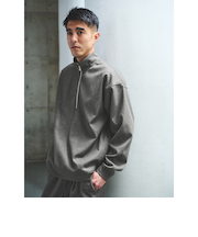 WONDER CLOTH ハーフジップ プルオーバー -ストレッチ-