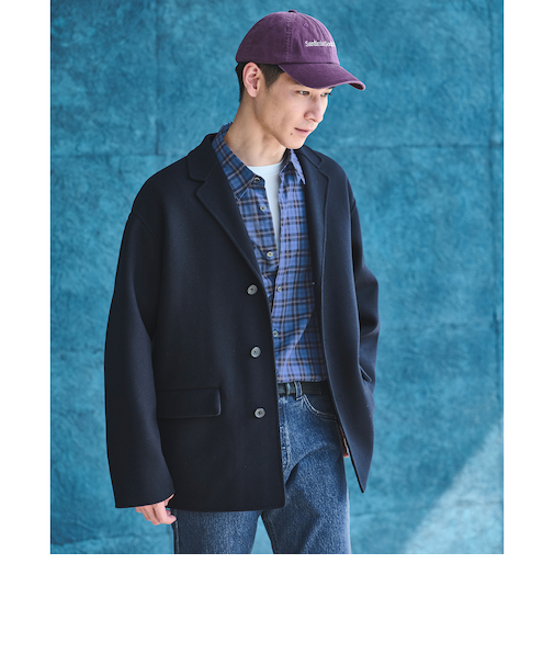 ウール ナイロン リバー ジャコット アウター