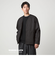 WONDER CLOTH ノーカラー カーディガン -ストレッチ-