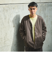 WONDER CLOTH ノーカラー カーディガン -ストレッチ-