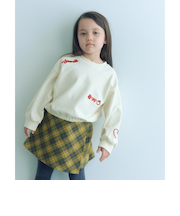 チェーンステッチ 裏毛プルオーバー / トレーナー100cm-160cm