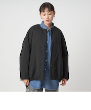 ［size SHORTあり］パフィー ノーカラー ブルゾン 撥水 保温性 ウォッシャブル