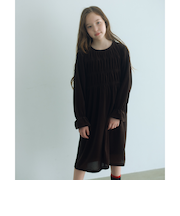 シャーリング ワンピース / キッズ  110cm-160cm