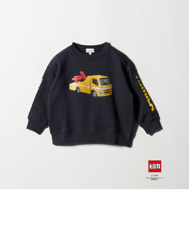 【別注】＜TOMICA＞袖ロゴ 裏毛スウェット / トレーナー / キッズ  100cm-130cm