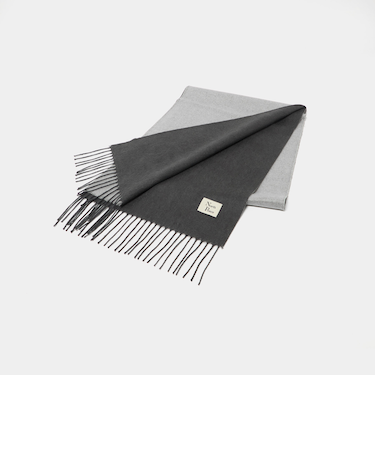 ＜North Peace＞シルク/WO/カシミヤ リバーシブル マフラー