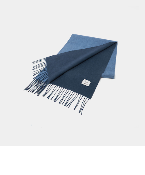 ノベルティ リバーシブル スカーフ マフラー カシミア シルク VIP限定