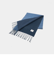 ＜North Peace＞シルク/WO/カシミヤ リバーシブル マフラー