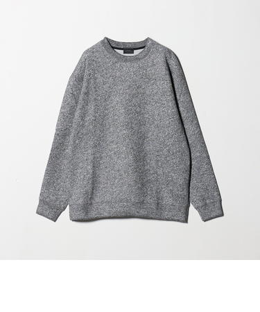 メランジ ダブルフェイス クルーネック カットソー