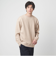 メランジ ダブルフェイス クルーネック カットソー