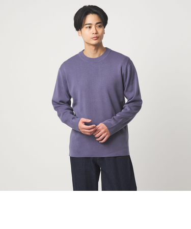 ウォッシャブル ウール ソウバリ クルーネック ニット