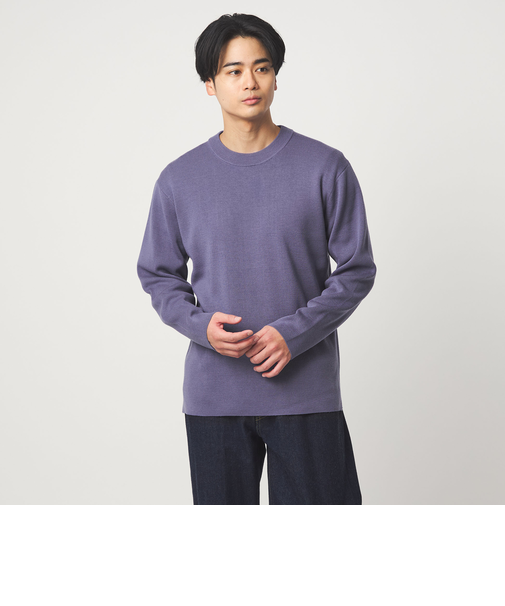 ウォッシャブル ウール ソウバリ クルーネック ニット