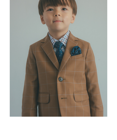 ウィンドペン チェック ジャケット / キッズ 110cm-130cm