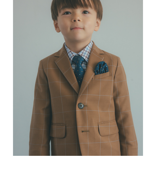 ウィンドペン チェック ジャケット / キッズ 110cm-130cm
