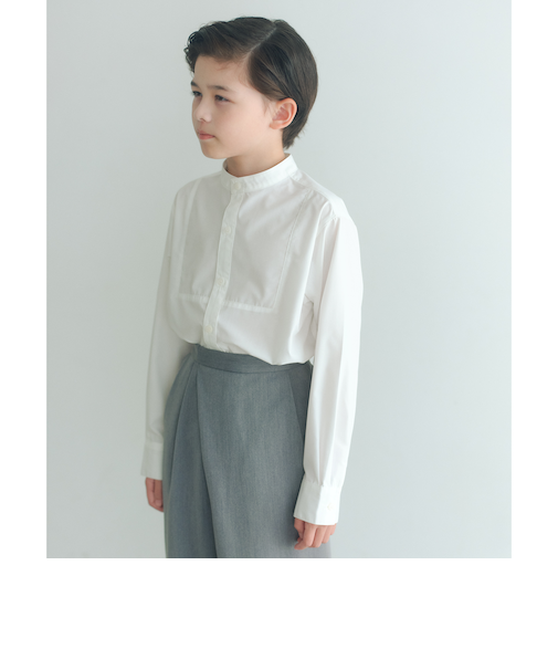 バンドカラーシャツ / キッズ 140cm-160cm