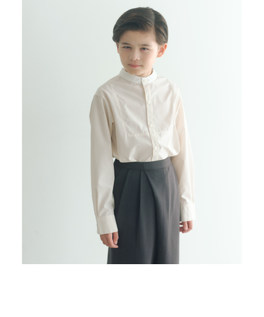 バンドカラーシャツ / キッズ 140cm-160cm