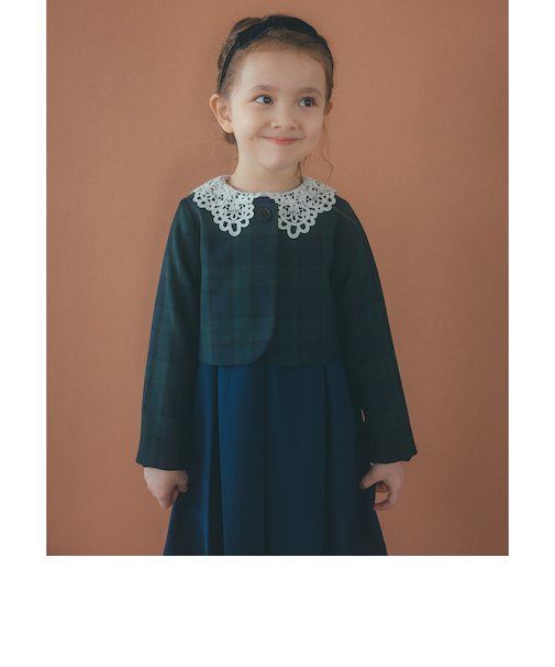 TRW ブラックウォッチ ボレロ / キッズ 110cm-130cm