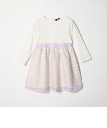 ポンチ × ハナガラ オーガンジー ワンピース / キッズ 110cm-130cm