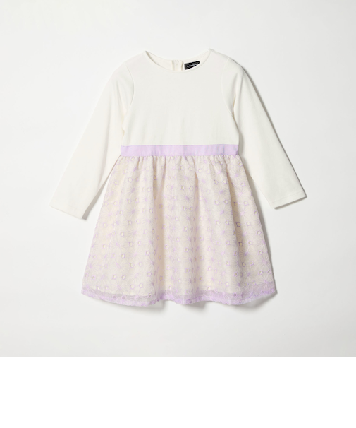 ポンチ × ハナガラ オーガンジー ワンピース / キッズ 110cm-130cm